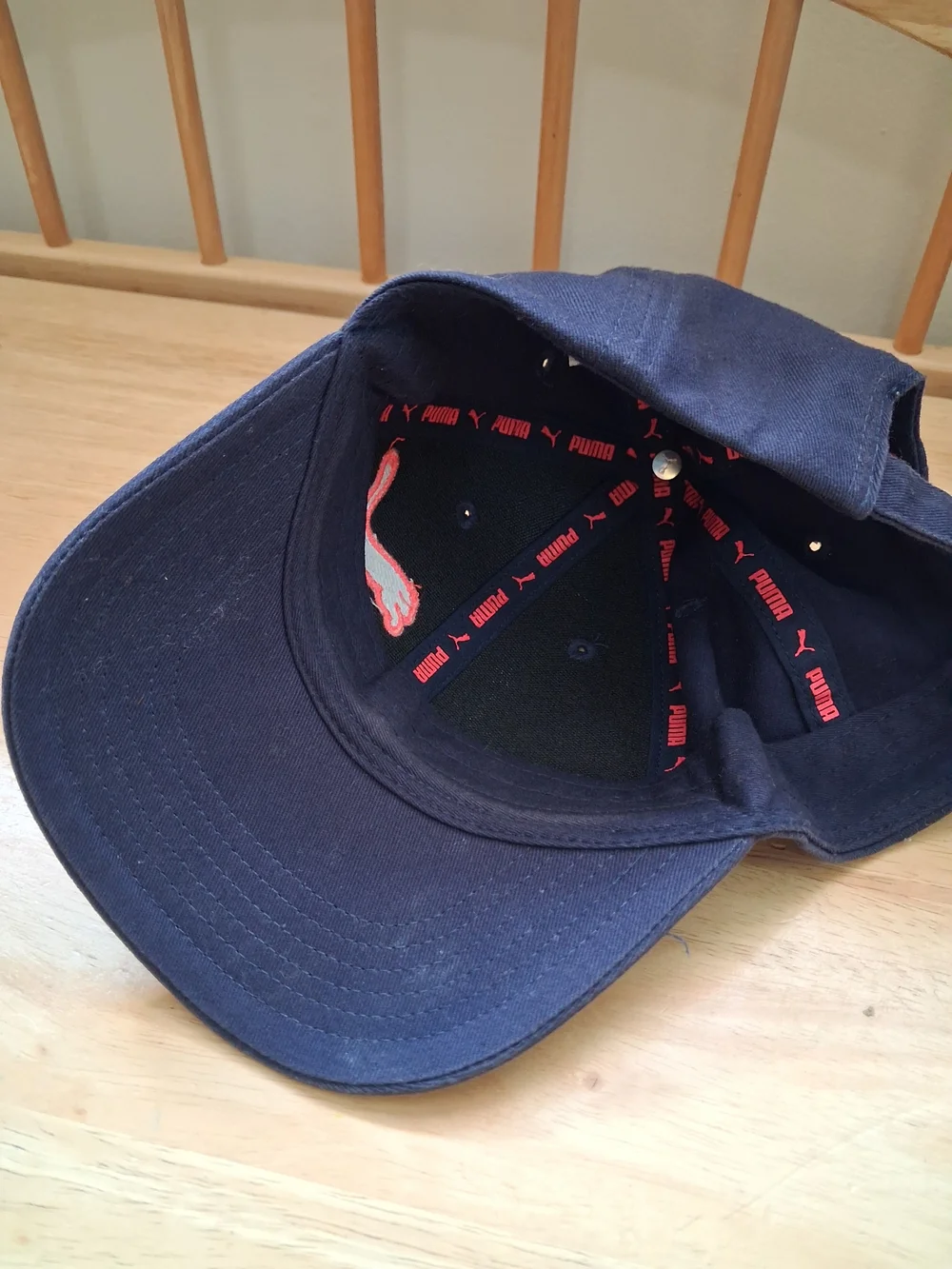 PUMA Navy/Hot Pink Adjustable Baseball Cap Hat Girls Youth One Size